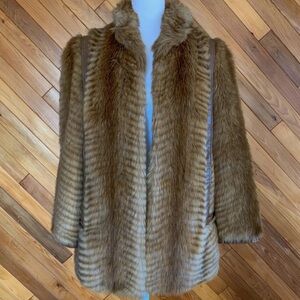 Vintage 60s/70s Lilli Ann Fur Jacket with Leather Details